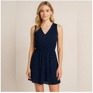 Burberry Brit Dot Pattern Silk Mini Dress Size 2 NWT